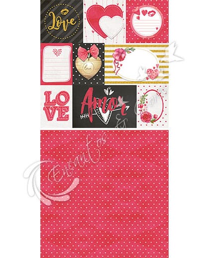 KIT SCRAP DECOR LITOARTE KSD-007 AMOR